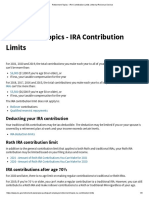 Retirement Topics - IRA Contribution Limits