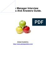 Branch Manager Interview Questions and Answers Guide.: Global Guideline