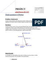 Project: Applied Physics (EE-117)