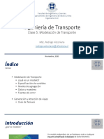 Clase 5 - Modelación de Transporte