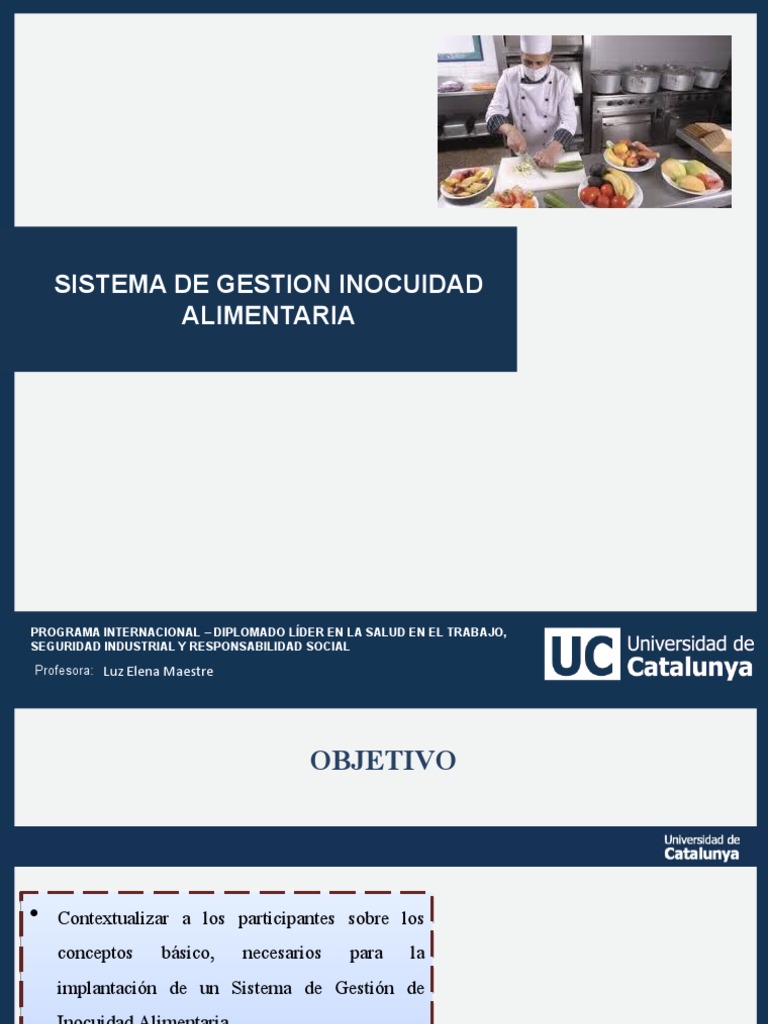 Sistema de Gestión de Inocuidad Alimentaria | PDF | Análisis de Riesgo ...