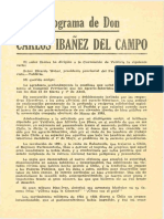 Carta Programa de Carlos Ibáñez