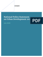National Policy Statement on Urban Development 2020