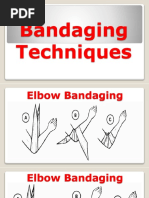 Bandaging Techniques in First Aid | PDF