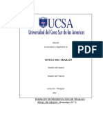 Formato de Presentación de TFG Ucsa