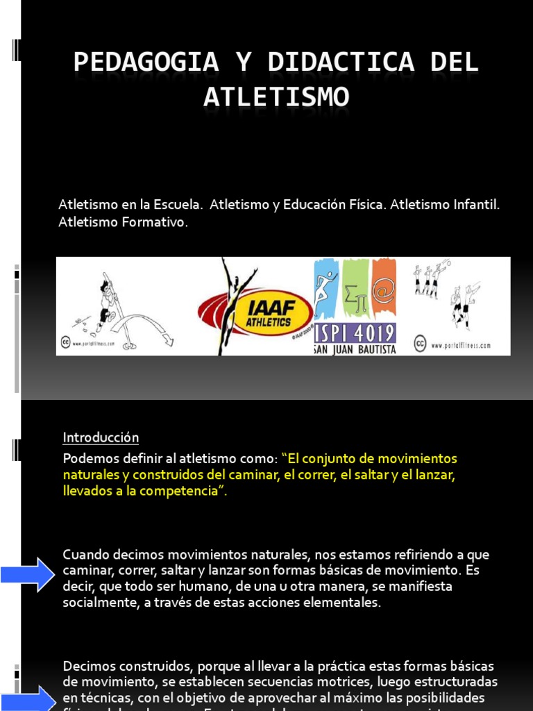 Pedagogia y Didactica Del Atletismo | PDF | Deporte del atletismo ...