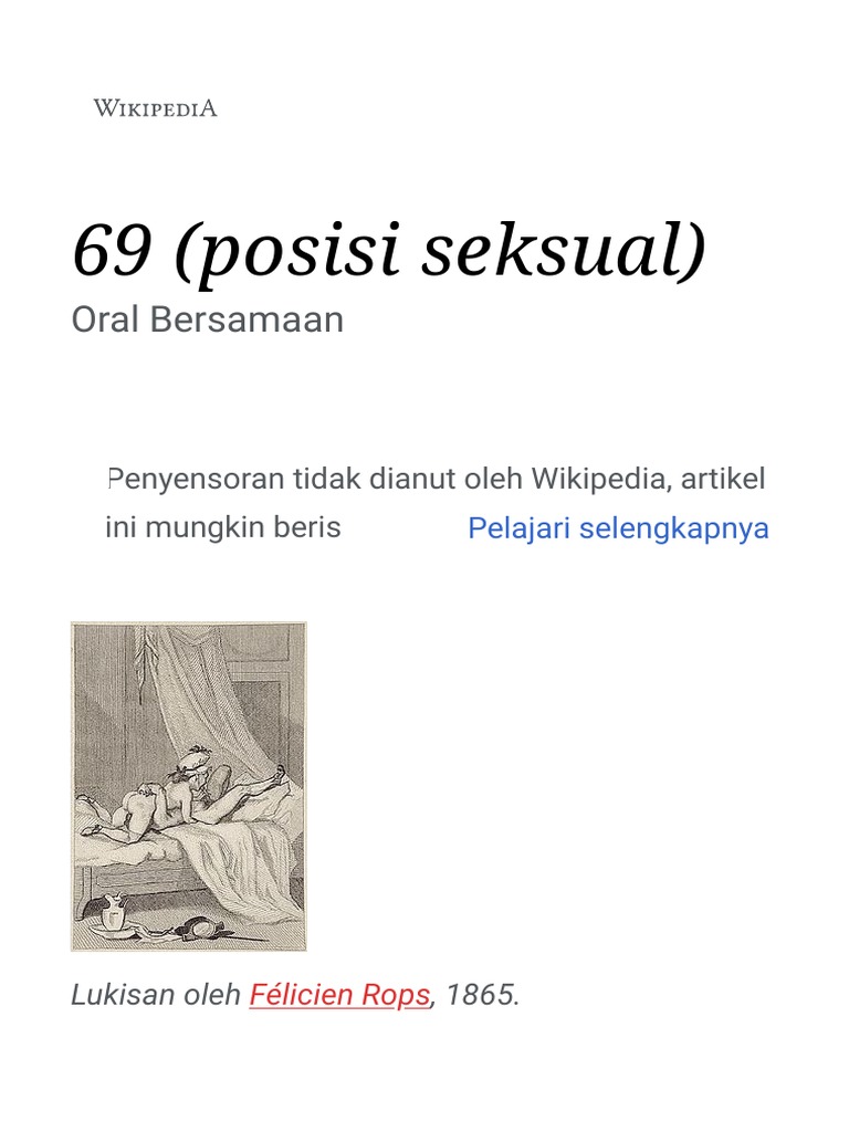 69 (Posisi Seksual) Wikipedia Bahasa Indonesia, Ensiklopedia Bebas PDF