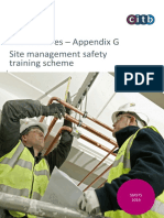 Appendix G Site Management Safety Training Scheme (SMSTS)