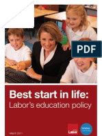 Best Start in Life:: Labor's Education Policy