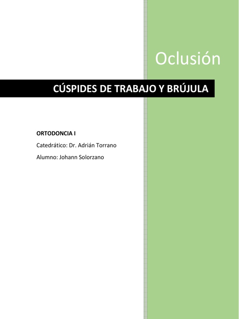 Cúspides de Trabajo y Brújula PDF