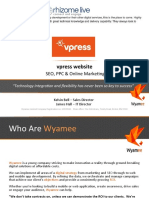 Wyamee Digital Marketing Proposal for vpress Website