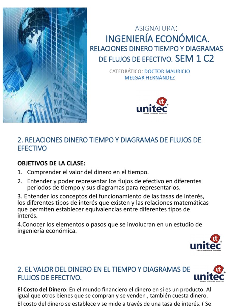 Relaciones Dinero-Tiempo y Flujos Efectivo | PDF | Tasas de interés ...