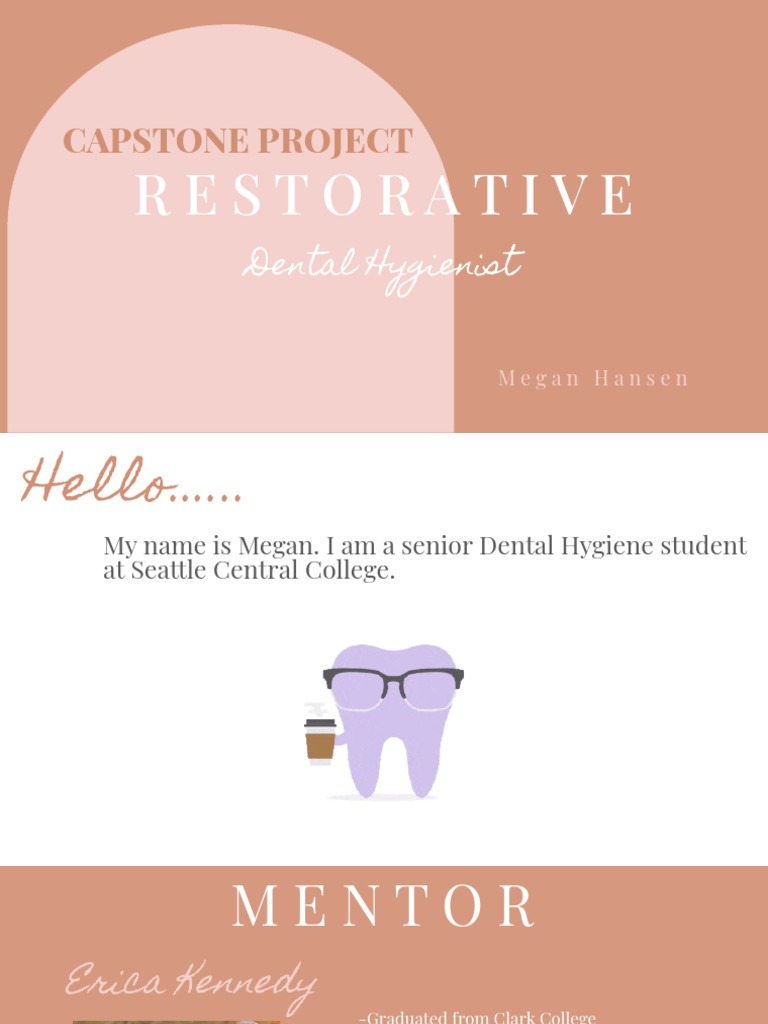 Megan Hansen Capstone Project PDF Dental Hygienist Dentistry