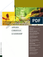 Applied Christian Leadership: Research Articles