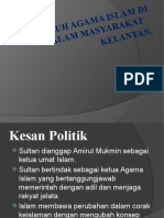 Pengaruh Agama Islam Di Dalam Masyarakat Kelantan
