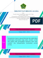 Materi Pembangunan Bidang Agama Oleh Drs. H. Mahrus. MM