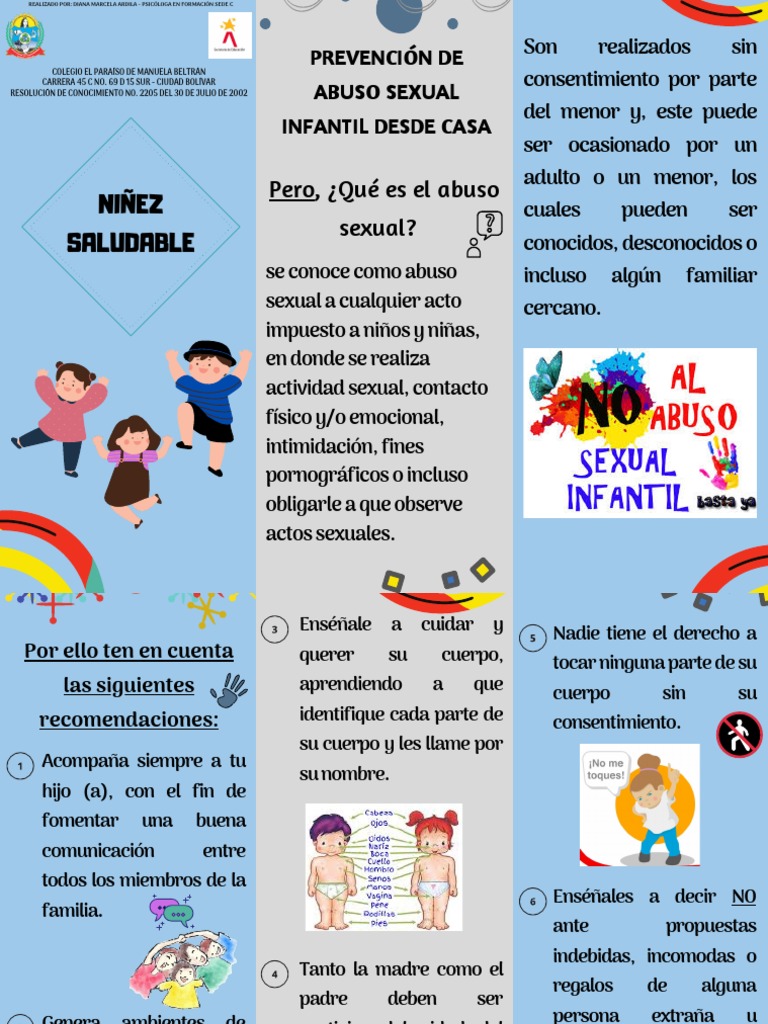 Folleto de Prevención | PDF | Abuso sexual | La naturaleza humana