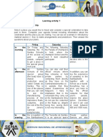 Learning Activity 1 Evidence: My Holiday Trip