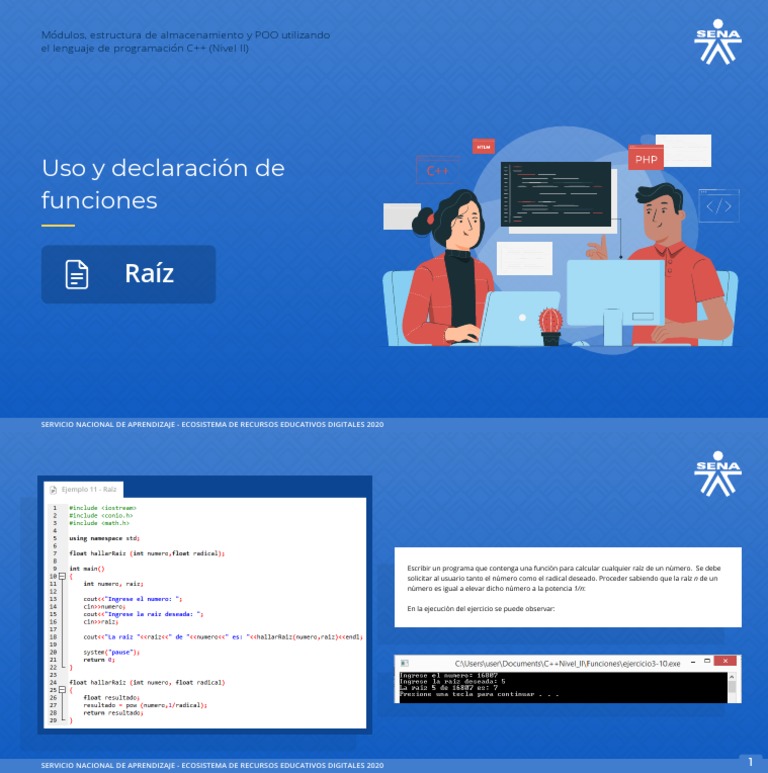 Calcular Raíz de un Número en C++ | PDF