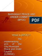 Barangay Peace and Order Committee (BPOC)