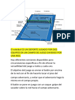 El Voleibol Es Un Deporte Jugado Por Dos Equipos en Un Campo de Juego Dividido Por Una Red