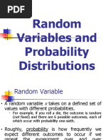 Random Variables and Probability Distributions