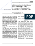 ID Studi Kesiapan Direktorat Standardisasi Dalam Menerapkan Sni Isoiec 17065