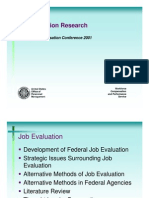 Job Evaluation Research