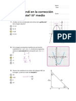 ¿Cuánto Aprendí en La Corrección Del DIA de Mate III° Medio?