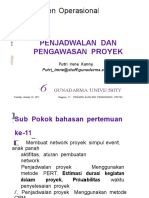 Manajemen Operasional Penjadwalan Dan Pengawasan Proyek