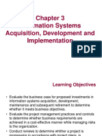 Information Systems Acquisition, Development and Implementation