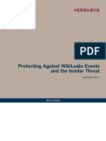 Protecting Against Wikileaks Events and The Insider Threat: January 2011