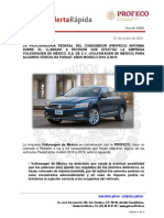 Alerta Rapida 03 Volkswagen Passat 2016-2019