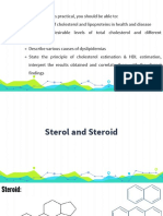 Estimation of Serum Cholesterol