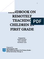 1st Grade Remote Learning Handbook