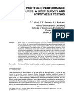 Portfolio Performance Measures: A Brief Survey and Hypothesis Testing