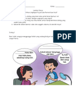 Worksheet Mempraktikan Ungkapan Pujian Dan Maaf