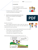 Worksheet Ungkapan Pujian Dan Maaf