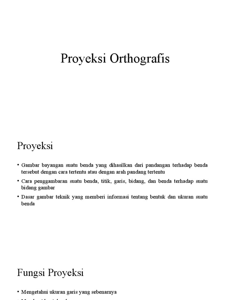 Proyeksi Orthografis dalam Gambar Teknik | PDF | Metode & Bahan Ajar ...