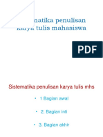 Bahasa Indonesia (Sistematika Penulisan Karya Tulis MHS) - 2