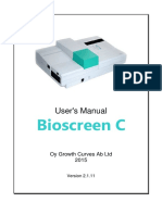 Bioscreen User Manual 2015