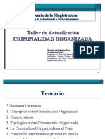 Crimen organizado: Características, tipologías e instrumentos de lucha