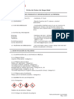 Ficha de Datos de Seguridad Gasohol 97 Plus