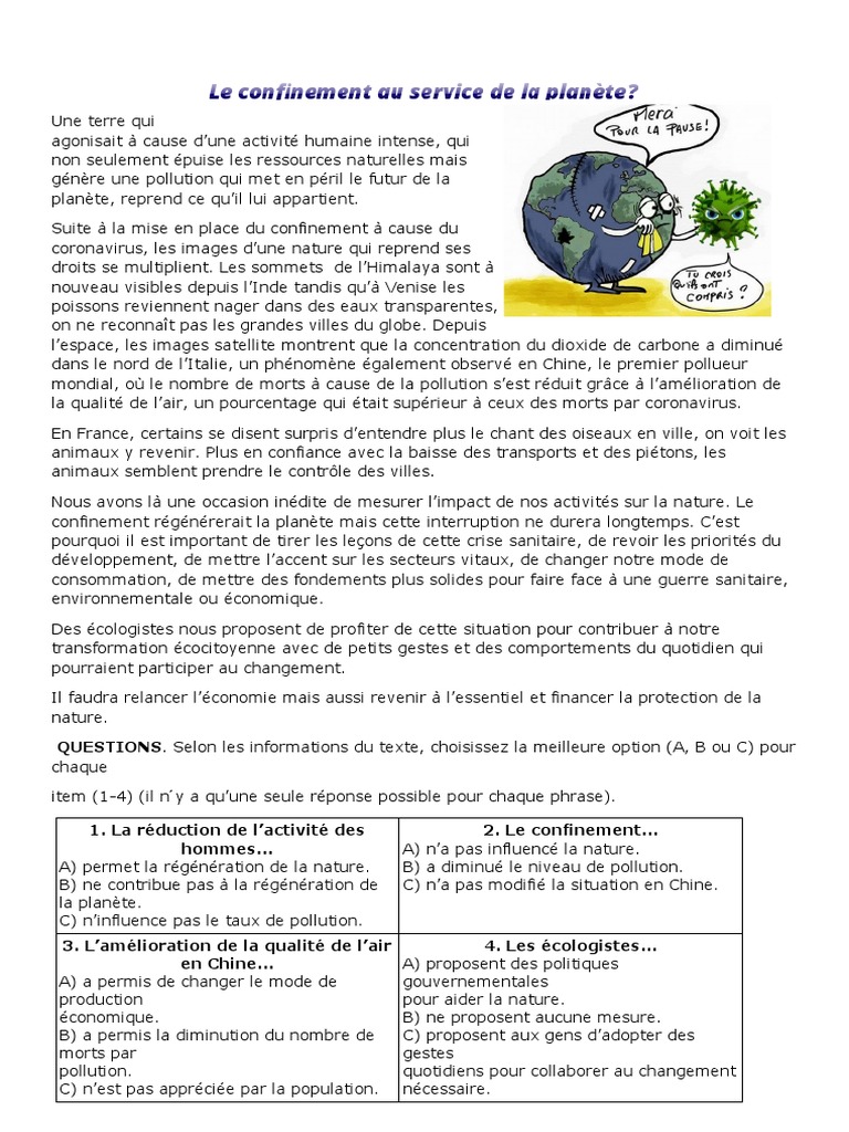 Pollution et régénération de la nature | PDF | Environnement naturel ...