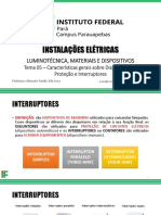 Proteção e dispositivos elétricos