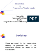 Presentation On Regulatory Framework of Capital Market