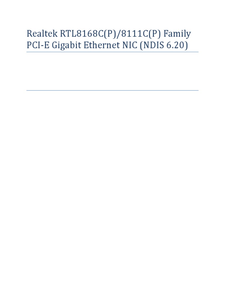 Realtek RTL8168C | PDF