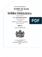 Alexandre de Halès, Doctoris Irrefragabilis Alexandri de Hales, Ordinis Minorum, Summa Theologica (Vol. 2)
