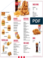 KFC1766 2020 Menu Reference Sheet - A3 English Update