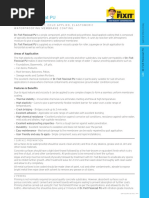 DR Fixit Flexi Pu 270 I PDF | PDF | Concrete | Chemistry
